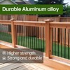 36"-50Pack Aluminum Deck Balusters Hollow Round Deck Railing Spindles Matte