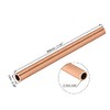 sourcing map Copper Round Tube Straight Pipe Hose 7 mm