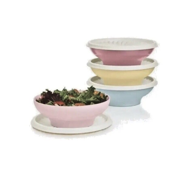 NewTupperware Servalier Salad Bowl 16oz Set of 4 with Seal
