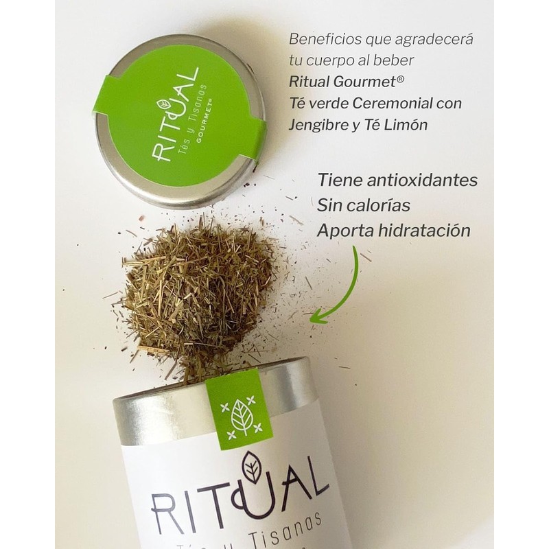 Té Verde con Jengibre y Limón Ritual Gourmet 150 g