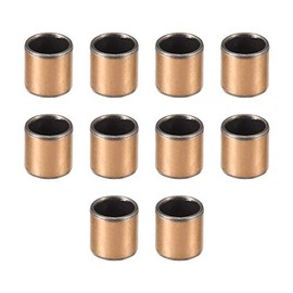 sourcing map Sleeve Bearing 8mm Bore x 10mm OD x 10mm Length Plain Bearings Wrapped Oilless Bushings 10pcs