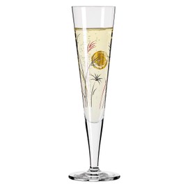 RITZENHOFF 1071013 Champagne Glass 200 ml - Goldnacht Series No. 13 - Elegant Designer Piece with Real Gold - Made in Germany