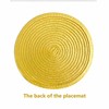 Round Woven Plastic Placemats 18cm Stylish and Practical Dining Table