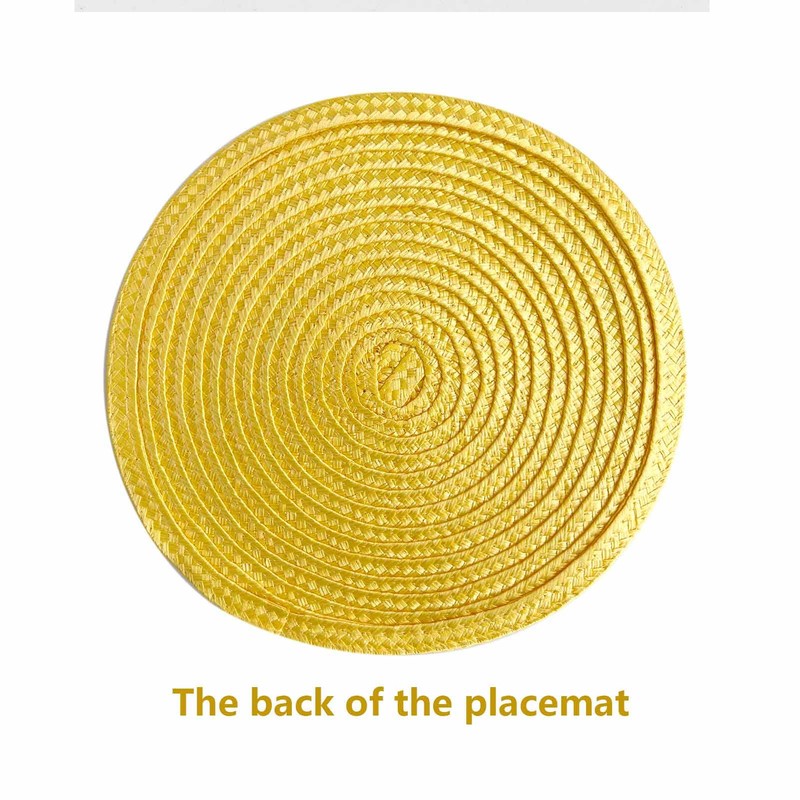Round Woven Plastic Placemats 18cm Stylish and Practical Dining Table