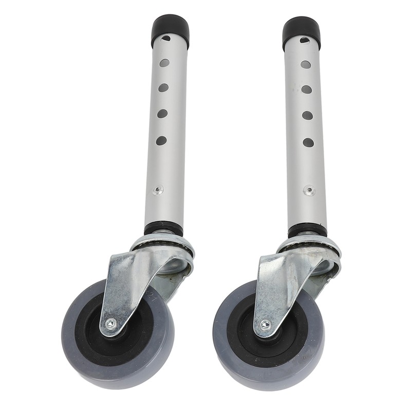 Walker Wheels Universal Rotating Adjustable Height Replacement Seniors Walker Front