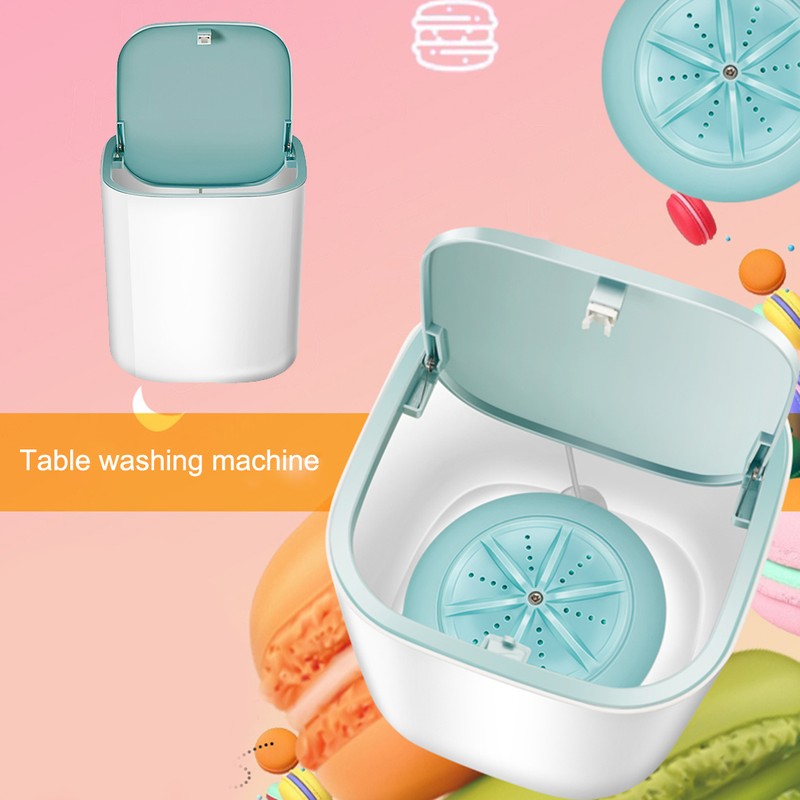 Ultrasonic Turbine Washing Machine Mini Turbo Portable Washing Machine for