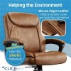 Click365 Transform 1.0 Ergonomic Mid Back Desk Chair Bonded Leather