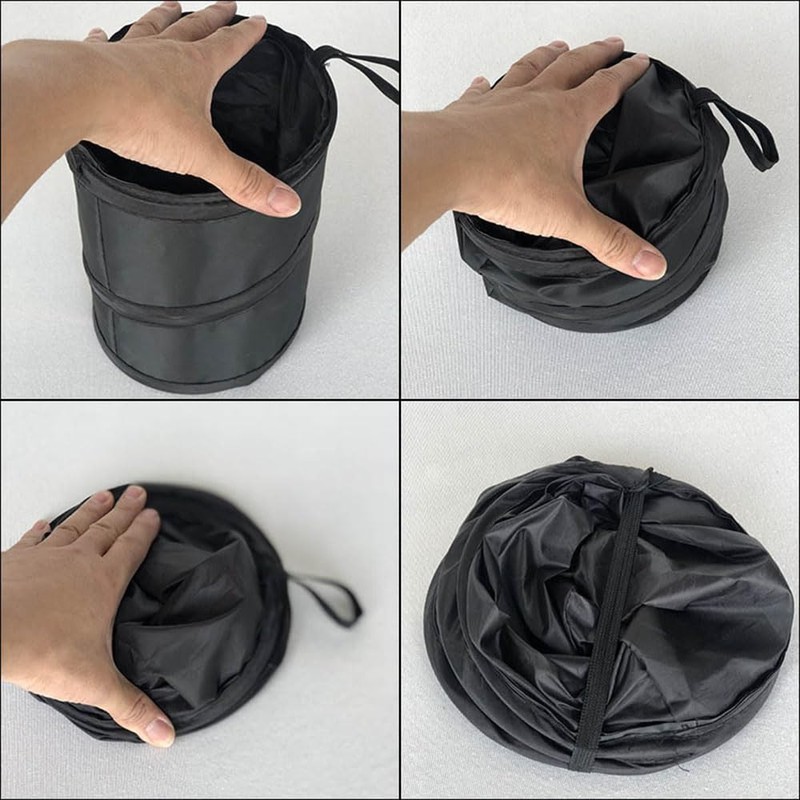 Bombinate Foldable Car Trash Can Storage Pocket Car Case Multifunctional