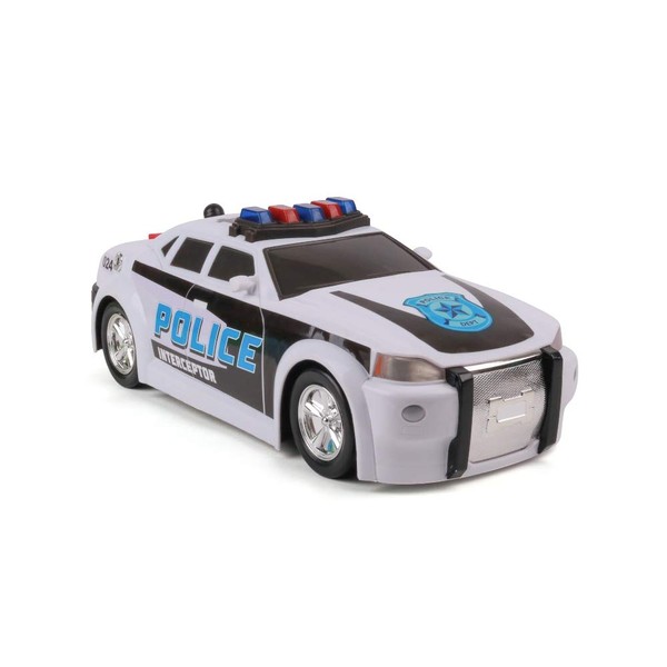 Mighty Fleet Motorized Police Cruiser Toy Police Car - Realistic Lights, Sounds & Motorized Feature - Ages 3 and Up