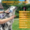 Dog Shower Attachment, Dog Bath Brush Sprayer with Soft Brush