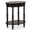 Giantex Oval End Table, 2-Tier Side Table with Storage Shelf