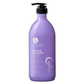 Luseta Biotina y Colágeno Champú Engrosamiento para la pérdida de cabello y rápido crecimiento del cabello – Impregnado con aceite de argán para repar