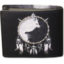 Wolf CHI - Bi-Fold Simulated Soft Leather Wallet -Black
