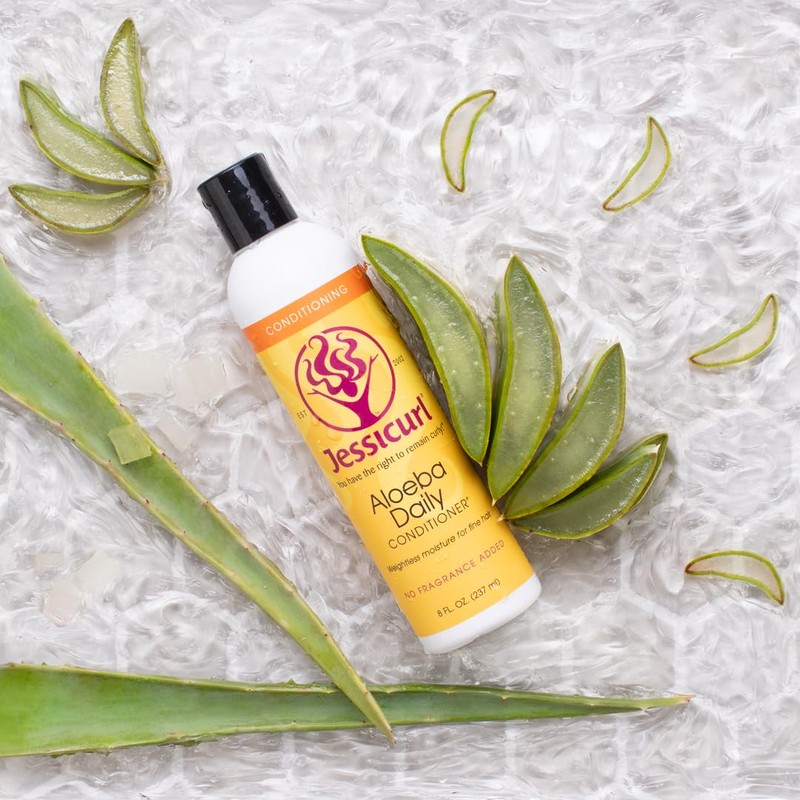 Jessicurl, Aloeba Daily Conditioner for Curly Hair, Citrus Lavender, 2