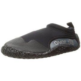O'Neill Wetsuits Unisex-Teen Youth Reactor 2MM Reef Booties Wetsuit Accessories, Black/Coal, X-Small