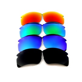 4 Pairs Galaxy Replacement lenses For Oakley Flak 2.0 XL Sunglasses Polarized Multiple Selection Black/Blue/Green/Red