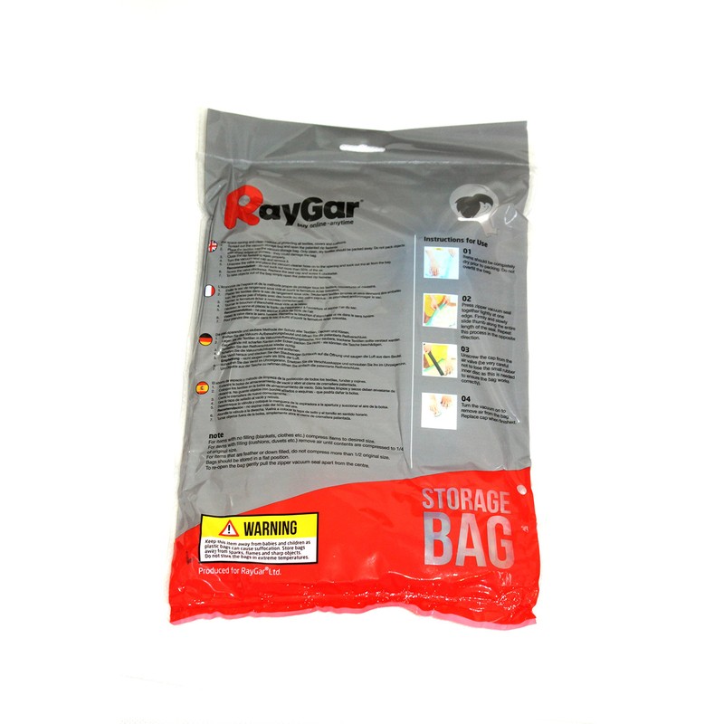 RayGar 6 Bags Pack Vacuum Compressed Storage Saving Bags 70