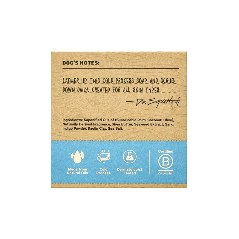 Dr. Squatch Natural Soap for Men - Cold Stirred Solid