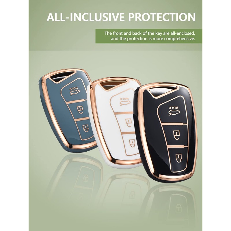 ontto TPU Car Key fob Cover Fit for Hyundai Grand