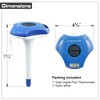 Circrane Solar Digital Pool & Spa Thermometer, Weather Resistant Floating