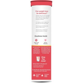 PURITEO-EQUACIDER Apple Cider Vinegar Effervescent Tablets with The Mother, Vegan, No Added Sugar, Non-GMO & Gluten-Free Tablet - (60 Tablets, Pack of 6)