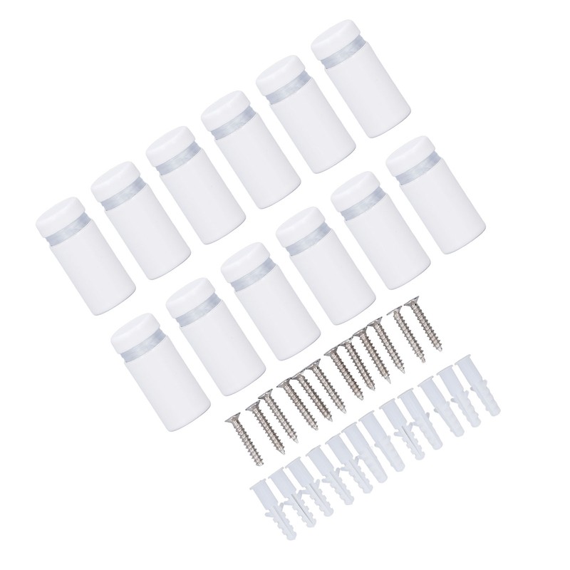 12Pcs Wall Mount Standoff Screw Stainless Steel Mounting Screw for