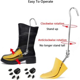 Shoe Stretcher for Boots, 2Pcs Adjustable Shoe Trees Stretching Hiking Working Boots Professional for Women and Men