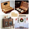 8Pcs Mini Hinges,Small Box Hinges,Mini Solid Brass Cabinet Drawer Butt