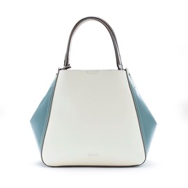 Balcos Women's 2-Way Handbag, Color Pattern, Leather, One Size, Black