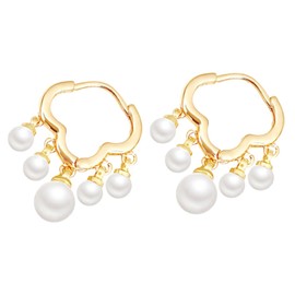 FOMIYES Elegant Pearl Earrings Dangle Drop Earrings for Women Wedding Fashion Accessory Pearl Jewelry