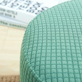 zalati Stool Cover Cylinder Style Nonslip Soft Stretch Seat Cushion Slipcover Protector for Stool Bar Chair Diameter 30-34 cm, Dark Bule