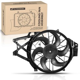 A-Premium Engine Radiator Cooling Fan Assembly Compatible with Select Ford Models - Mustang 1999-2004, 3.8L 3.9L - Replace# 1R3Z8C607CA, 3R3Z8C607A
