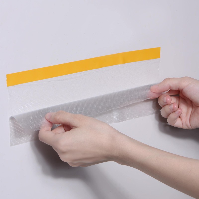 sourcing map Pre-Taped Masking Film, 11.8 in x 65 Ft,