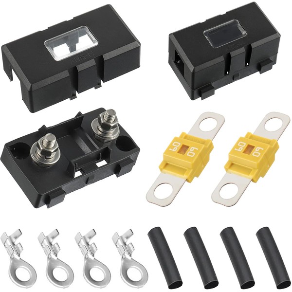 DAOKAI Midi Fuse Holder,2 Pcs ANS Car Fuse Holders with
