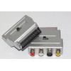 2 x Silver Switched Scart Adpator to RCA Phono Video,