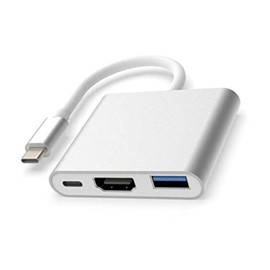 KOKKIA USB_C_Hub_C_A_HDMI : USB C Hub. 3-in-1 USB C to 1 USB C Power Delivery Port, 2 USB 3.0 Type A, 3 4K HDMI. Compatible with Devices with USB C Port.