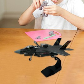 Milageto 1/72 Scale F35 B Fighter Jet Model Diecast Plane Model Sculpture Statue Attack Fighter Plane Model for Bedroom Bar Birthday
