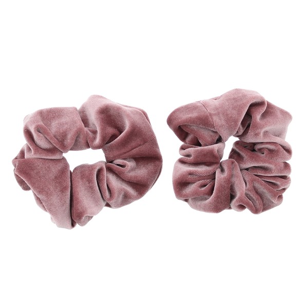 Zac's Alter Ego Pair of Luxurious Velvet Hair Scrunchies -