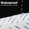 jinchan Small Stall Blue and White Shower Curtain 36x72 Inches