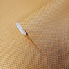 Wallcoveringsmart Plain Orange Gold Metallic Faux Woven Fabric Textured Contemporary