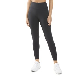 Danskin Women's Hidden Zip Pocket Ankle Leggings, Black Salt, Small
