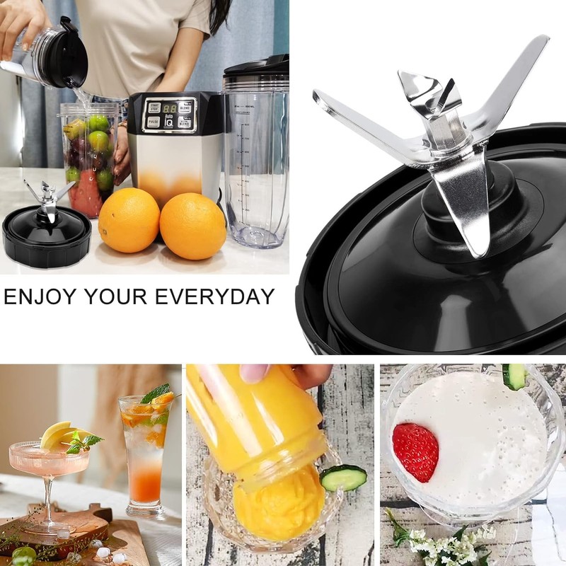 7 Fins Blender Blade Compatible with Ninja Blender Blade Replacement,