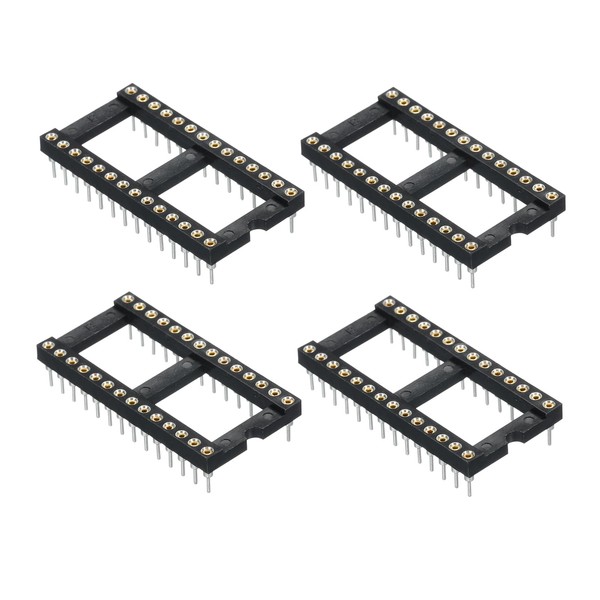 uxcell 4pcs DIP IC Chip Socket Adapter Round Pin 32P