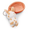 NICI Sleeping Pets Rabbit Caramel Keyring