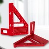 3D Multi-Angle Carpenter Square Hole Scribing Ruler, Aluminum Alloy Multi
