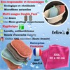 Washable Sponge Antibacterial Hygienic Reusable Double Sided Microfiber Cleaning Brush