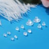 6 Styles Silicone Earring Backs for Studs, 600 Pieces Clear