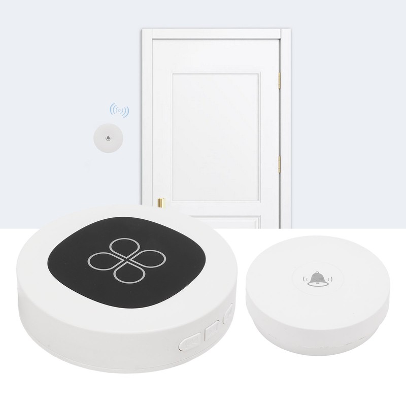 Self Generating Wireless Doorbell Set 58 Melodies 4 Volumes Waterproof