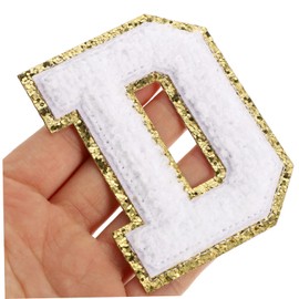 Tofficu Elegant Bride Letter Patches 5pcs Iron-on Sew-on Stickers for Clothing DIY