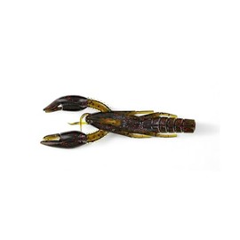 Psychodad Craw Flipping 4 Inch Crawdad Bait 369 Green Pumpkinseed with R Fishing Lures Bass Jigging Bait Jig Lure Weedless Soft Plastic Swimbait Accessories Freshwater
